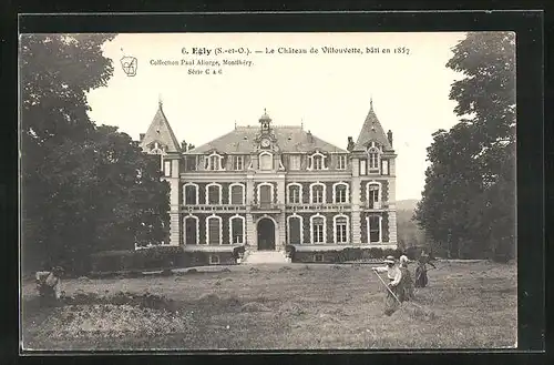 AK Egly, Le Chateau de Villouvette, bati en 1857