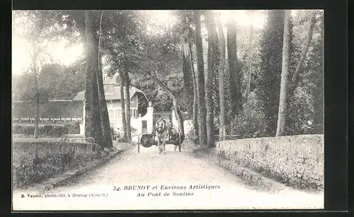 AK Brunoy, Environs Artistiques, au Pont de Soulins