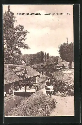 AK Orsay-Le-Guichet, lavoir sur l`Yvette