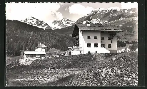 AK Serfaus in Tirol, der Alpengasthof Kreuz