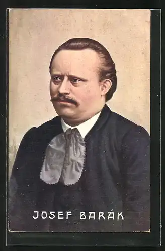 AK Josef Barak, cesky zurnalista a spisovatel, Portrait des Dichters