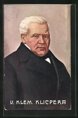 AK V. Klem. Klicpera, professor na gymn., spisovatel dramaticky, Portrait des Schriftstellers