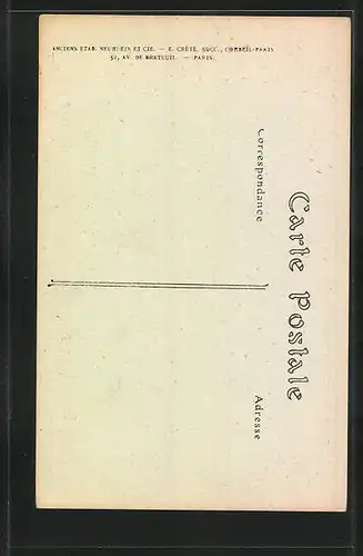 AK Frederic Mistral, Portrait des Poeten