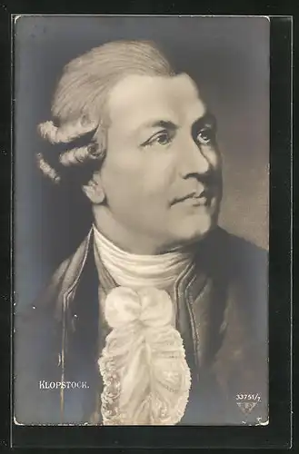 AK Friedrich Gottlieb Klopstock, Portrait des jungen Dichters