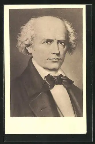 AK Ludwig Uhland, Portrait des Dichters, Bildniskarte No. 6