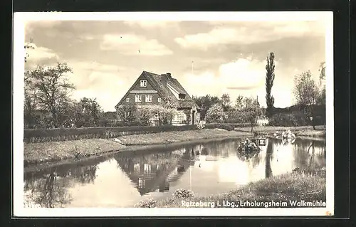 AK Ratzeburg i. Lbg., das Erholungsheim Walkmühle