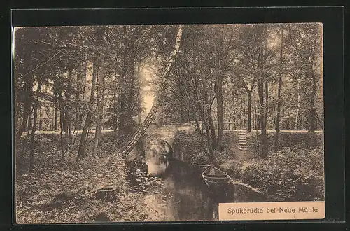 AK Neue Mühle, Partie an der Spuk-Brücke