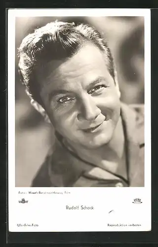 AK Opernsänger Rudolf Schock lächelnd