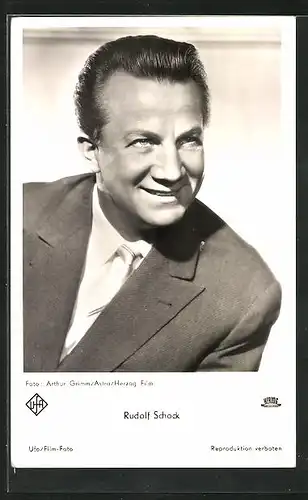 AK Opernsänger Rudolf Schock mit weisser Krawatte