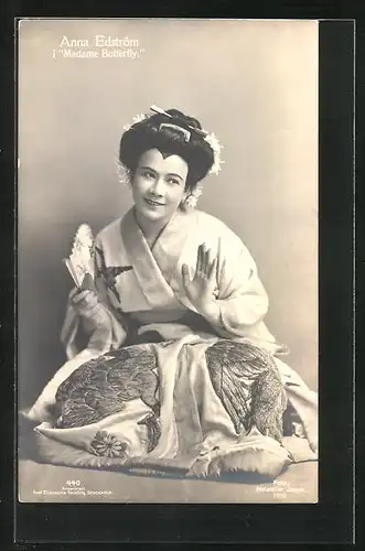 AK Opernsängerin Anna Edström in Madame Butterfly