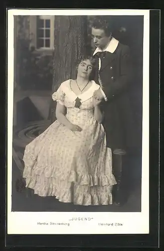 AK Opernsänger Hertha Stolzenberg und Bernhard Bötel in Jugend