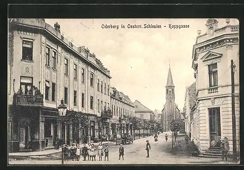 AK Oderberg, Koppgasse gegen die Kirche