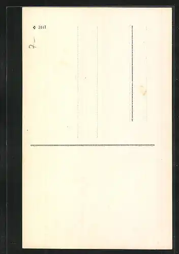 AK Verliebtes Brautpaar in eleganter Hochzeitsmode