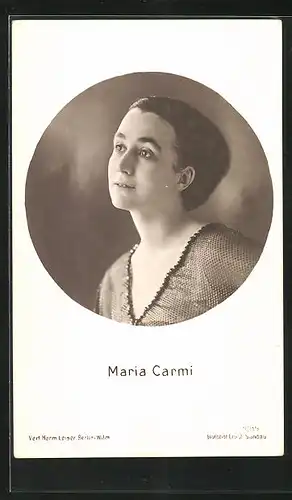 AK Schauspielerin Maria Carmi in hübscher Bluse