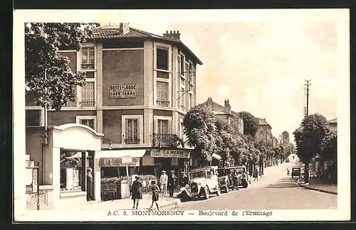 AK Montmorency, Boulevard de l'Ermitage, Café La Meuse