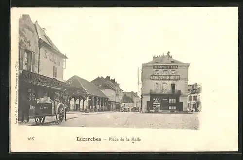 AK Luzarches, Place de la Halle