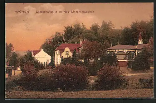 AK Aachen, Landschaftsbild an Neu-Linzenshäuschen