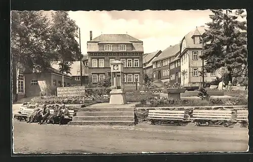 AK Altenfeld / Thür., Parkanlage am Markt