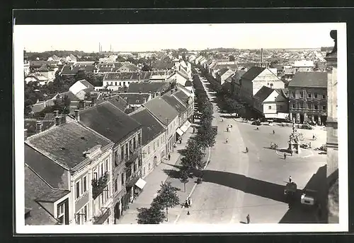 AK Göding / Hodonin, Teilansicht aus der Vogelschau