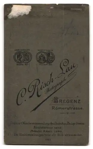 Fotografie C. Risch-Lau, Bregenz, Römerstrasse, Bürgerliches Ehepaar