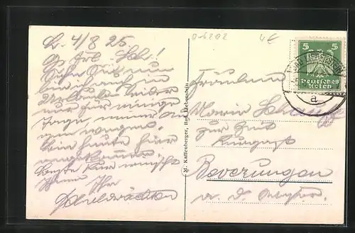 AK Liebenstein, Ortspartie, Blick vom Marienthaler Wäldchen