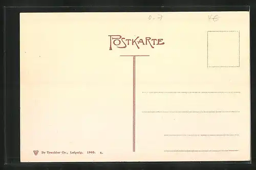 AK Leipzig, Reichsgericht mit Schmuckplatz und Villen