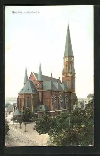 AK Apolda, Blick in die Lutherkirche