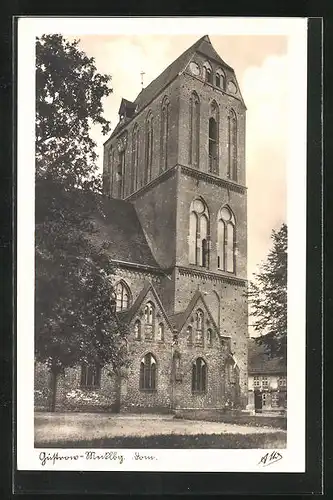 AK Güstrow / Mecklbg., Blick zum Dom