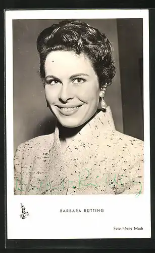 AK Schauspielerin Barbara Rütting in dem Film Die letzte Brücke