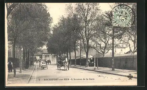AK Rochefort-sur-Mer, L`Avenue de la Gare