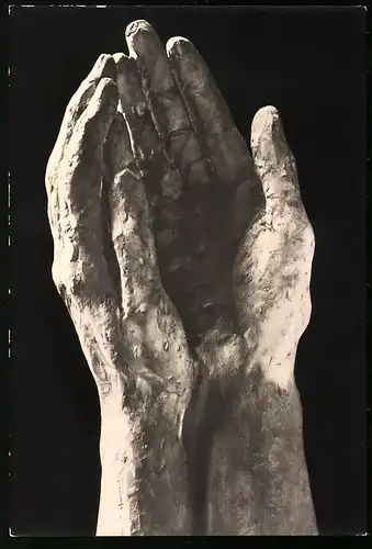 Fotografie Gips-Statue Handstudien von Georg Kolbe