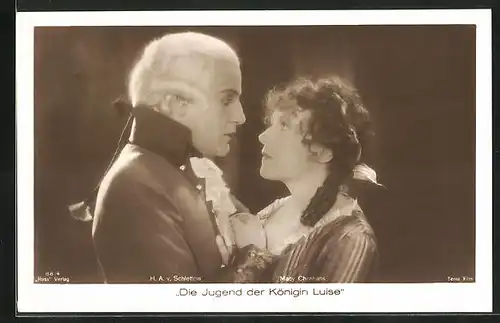 AK Filmszene aus Die Jugend der Königin Luise, Mady Christians, H. von Schlettow