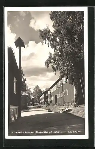 AK Stockholm, L. O.-skolan Brunnsvik, Elevbostäder och matsalen