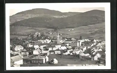 AK Bergreichenstein, Gesamtansicht des Ortes mit Kirche