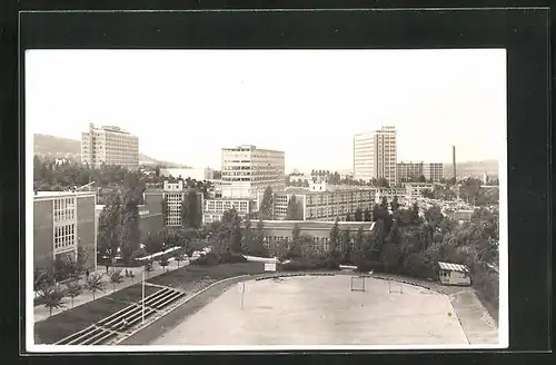 AK Zlin, Sportplatz im Stadtbild