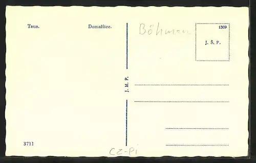 AK Taus, Strassenpartie mit Tor