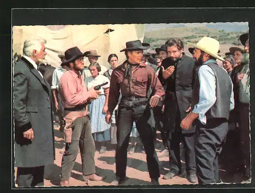 AK Szene aus Unter Geiern von Karl May