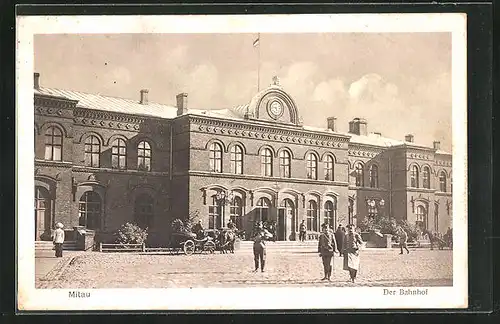 AK Mitau, Der Bahnhof