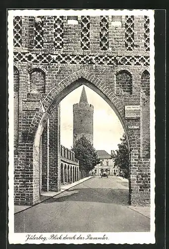 AK Jüterbog, Blick durch das Dammtor