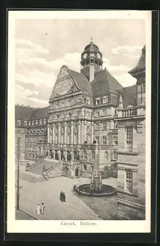 AK Cassel, Brunnen am Rathaus