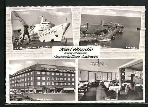 AK Cuxhaven, Hotel Atlantic am Bahnhof