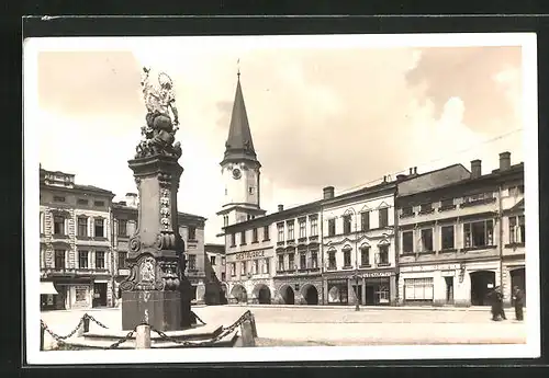 AK Friedberg, Namesti, Kostel, Pomnik, Restaurant