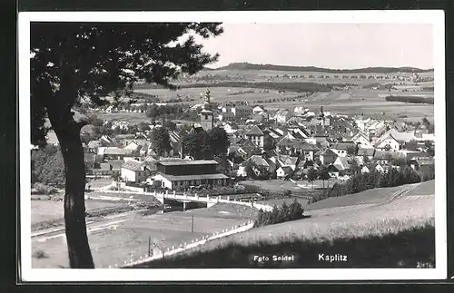 AK Kaplitz, Totalansicht, Kostel