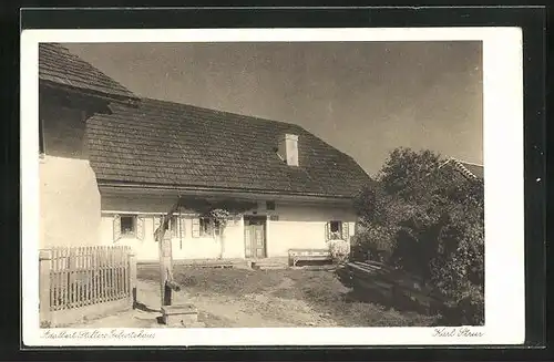 AK Oberplan, Geburtshaus von Adalbert Stifter