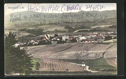 AK Oberhaid, Panorama mit Blick auf den Ort