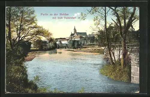 AK Hohenfurt, Moldaupartie und Stift Hohenfurt