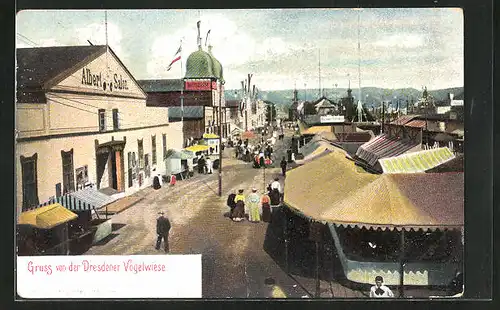 AK Dresend, Volksfest Vogelwiese, Albert Salon