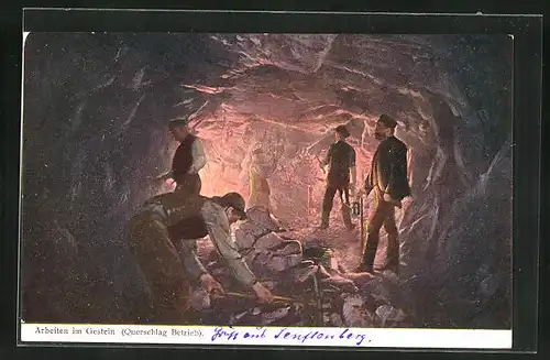 AK Bergbauarbeiten im Gestein, Querschlag Betrieb
