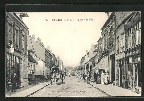 AK Fruges, La Rue du Four