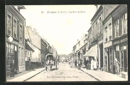 AK Fruges, La Rue du Four